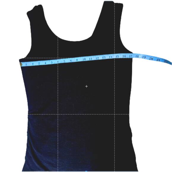 James Perse Black Cotton Tank Top Women’s 3 Ruched Side Stretch Knit USA Casual - Picture 5 of 9